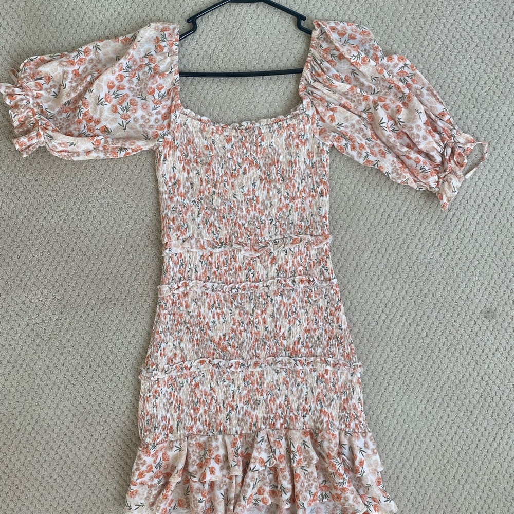Cute smocked floral dress, size small.